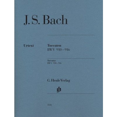 J. S. Bach Toccatas BWV 910-916 noty na sólo klavír