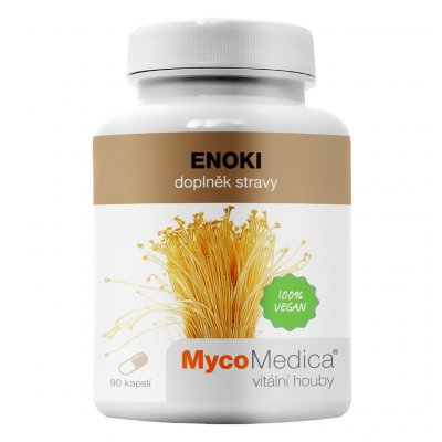 MycoMedica Enoki Flammulina velutipes 90 kapslí – Hledejceny.cz