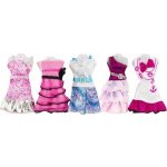 Teddies Oblečky/Šaty pro panenky vel. 20-30cm růžový proužek – Zboží Mobilmania