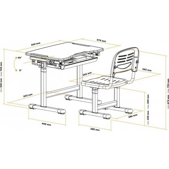 AlzaErgo Table ETJ100 modrý