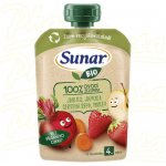 Sunar BIO ovocno-zeleninová kapsička Jablko, jahoda, červená řepa, mrkev 100g – Sleviste.cz