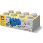 LEGO® úložný box 8 s šuplíkem 25 x 50 x 18 cm šedá – Zboží Dáma