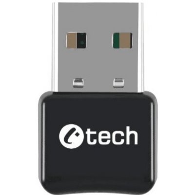 C-TECH Bluetooth adaptér, USB, černá; BTD-01