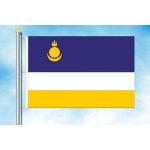 LIBEA, s.r.o. Burjatsko vlajka Rozměr: 60×90 cm, Uchycení: Karabiny na stožár – Hledejceny.cz