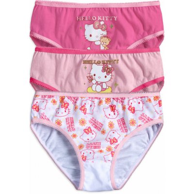 Dívčí kalhotky HELLO KITTY balení 3 ks růžové – Hledejceny.cz