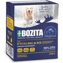 Bozita Naturals kousky v želé Kuřecí s rýží 6 x 370 g