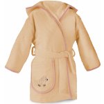 Veba Lotus Saly dětský župan světlá meruňková s výšivkou Beránek lososová lemovka – Hledejceny.cz