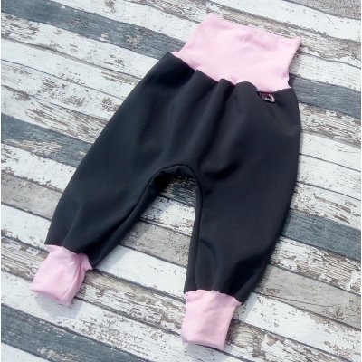 Yháček softshellové kalhoty zimní šedá/světle růžová – Zboží Mobilmania