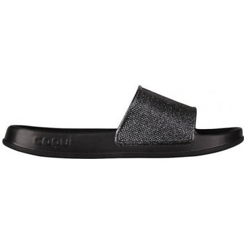 Coqui dámské pantofle Tora Black/Silver Glitter 7082-301-2200