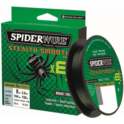 Spiderwire Šňůra Stealth Smooth 8 Zelená 150m 0,23mm 23,6kg – Sleviste.cz