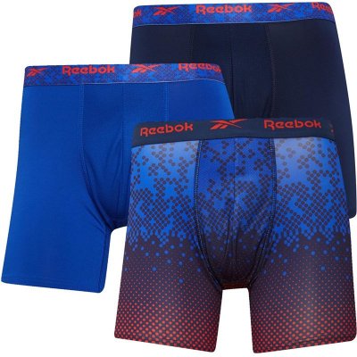 Reebok Mens Sports Trunk GATUN 3P vector navy/court blue print/court blue – Zboží Mobilmania