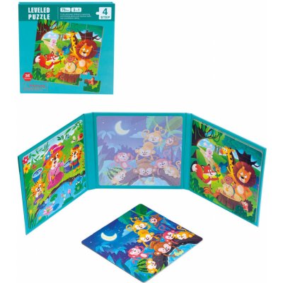 Bino Magnetické puzzle 3v1 zvířátka – Zbozi.Blesk.cz