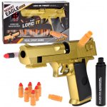 JOKO Dětská zbraň Eagle s tlumičem na pěnové nábojen Zlatá – Hledejceny.cz
