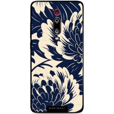 Mobiwear Glossy - Xiaomi Mi 9T Pro - GA40G Modré a béžové květy – Zbozi.Blesk.cz