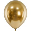 PartyDeco BALÓNEK latexový lesklý Glossy zlatý 30 cm