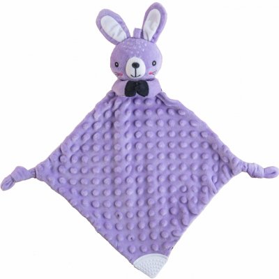 babyted Zajíček usínáček babyted, kousátko, chrastítko plyš 25x25cm na kartě v sáčku 0m+ – Hledejceny.cz