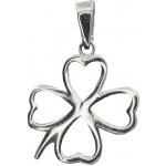KA 2711LOTW Zlatý přívěsek čtyřlístek z bílého zlata – Hledejceny.cz