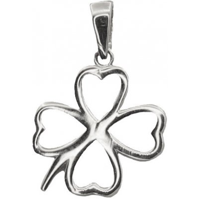 KA 2711LOTW Zlatý přívěsek čtyřlístek z bílého zlata – Hledejceny.cz