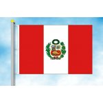 LIBEA, s.r.o. Vlajka Peru Rozměr: 150×225 cm, Uchycení: Karabiny na stožár – Hledejceny.cz