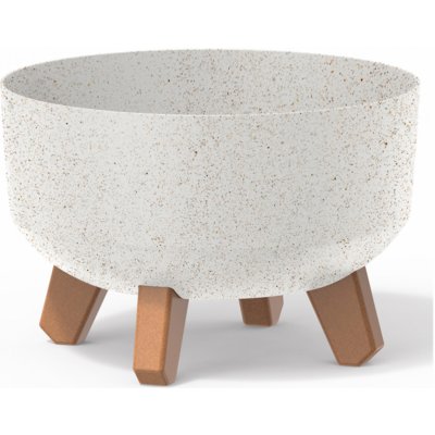 NOHEL Garden Žardinka GRACIA LOW ECO WOOD samozavlažovací plast 38x21cm