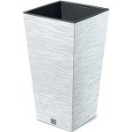Prosperplast Květináč FURU SQUARE 24 cm bílý – Zboží Dáma