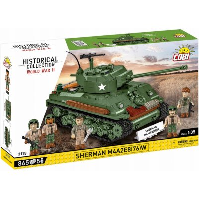 COBI 3118 - World War II Americký střední tank Sherman M4A2E8 1:35 – Zboží Dáma