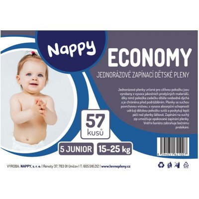 Nappy Economy Junior 11-25 kg 57 ks – Zbozi.Blesk.cz