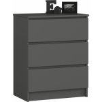 Ak furniture Kuba 60 cm 3 šuplíky – Zboží Mobilmania