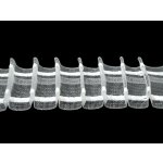 Záclonovka tužkové řasení - různé šíře Varianta: transparent, Šíře: 25 mm – Zbozi.Blesk.cz