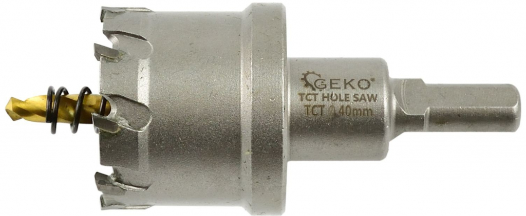 Korunkový vrták do kovu TCT, 40mm, Geko G39687