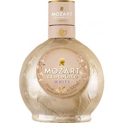 Mozart White Chocolate Vanilla Cream 15% 0,5 l (holá láhev)