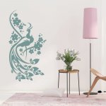 NSPIO Šablona na malování - Paví ornament rozmery 120x90 cm – Zboží Dáma