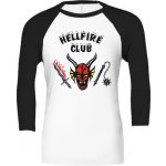 Tričko s potiskem Stranger things hellfire club pánské bílá a červená – Zboží Dáma
