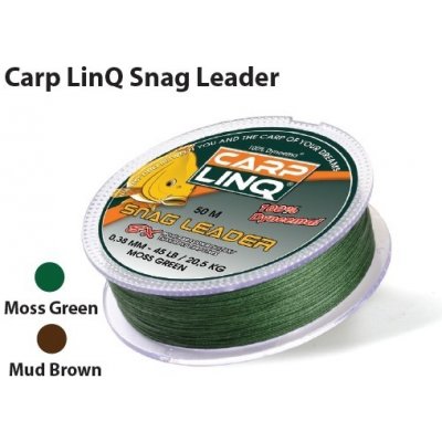 Carp Linq šňůra snag leader 50m 0,33mm Moss Green – Sleviste.cz