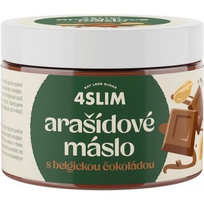 4Slim Arašídové máslo s belgickou čokoládou 500 g – Sleviste.cz