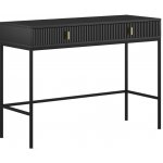 Vivaldi toaletní stolek Maggiore 104 cm černý zlatý – Zboží Mobilmania