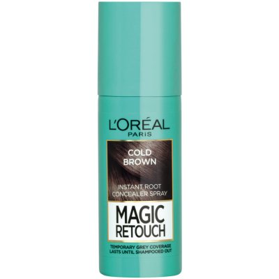 L'Oréal vlasový korektor šedin a odrostů Magic Retouch Instant Root Concealer Spray 15 Cold Brown 75 ml – Zboží Mobilmania