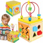 ISO dřevěná edukační kostka s hodinami 9368 – Hledejceny.cz