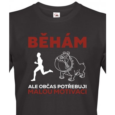 Bezvatriko pánské tričko Běhám ale občas potřebuji motivaci 2 Canvas 0913 černá – Zbozi.Blesk.cz