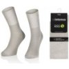 Intenso beztlakové pánské zdravotní bambusové ponožky světle šedé