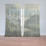 Sablio Záclony Bojové letadlo v horách: 2ks 150x250cm – Hledejceny.cz