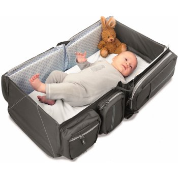 Delta Baby Doomoo BASICS Baby travel a přenosná taška Tm. šedá