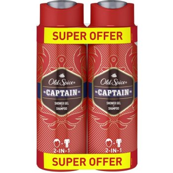 Old Spice Captain sprchový gel 2 x 400 ml dárková sada