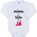 Body s potiskem New Baby máma plus táta rovná se JÁ – Zboží Dáma