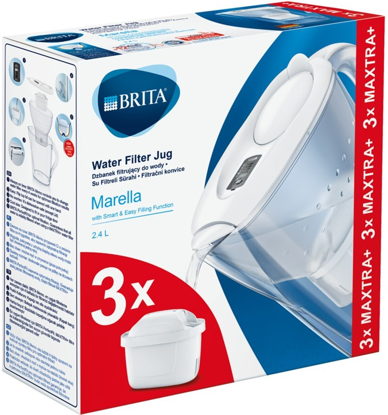 BRITA Marella 2,4 l bílá + 3 ks MX Pro PO 2024 from 21.90 € - Filtrační  konvice