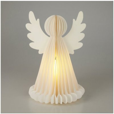Koopman | LED Vánoční dekorace 12xLED/3xAA 38 cm teplá bílá anděl | AX5360150 – Hledejceny.cz