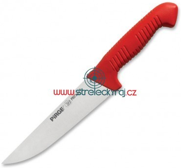 PIRGE řeznický porcovací nůž červený PRO 2002 Butcher 160 mm