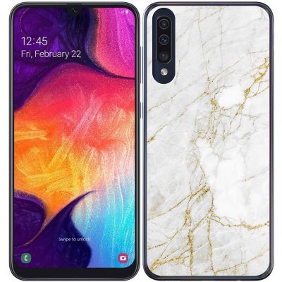 PROTEMIO 28123 MY ART Ochranný kryt Samsung Galaxy A50 WHITE STONE (011) – Zboží Mobilmania