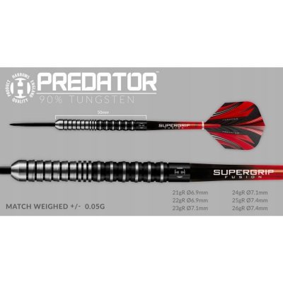 Harrows Steel Predator 24g – Zboží Mobilmania