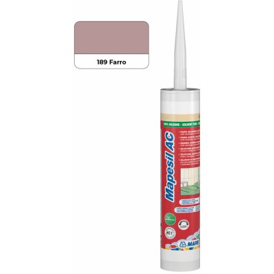 MAPEI Mapesil AC 189 sanitární silikon Farro 310 ml – Zboží Mobilmania